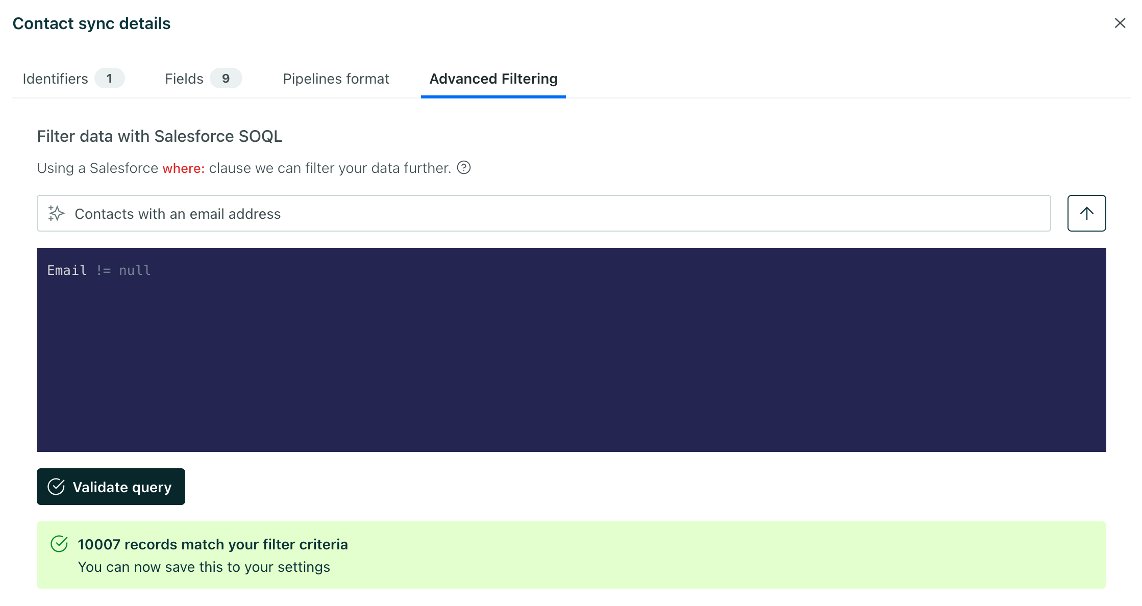 add optional data filters to filter your data