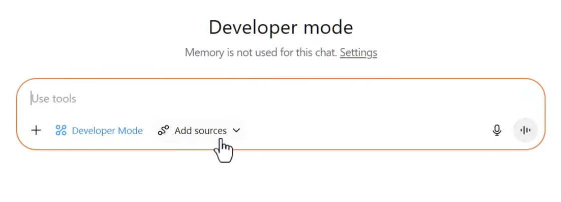Selecting source from a conversation