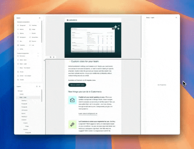 Edit multiple components at once