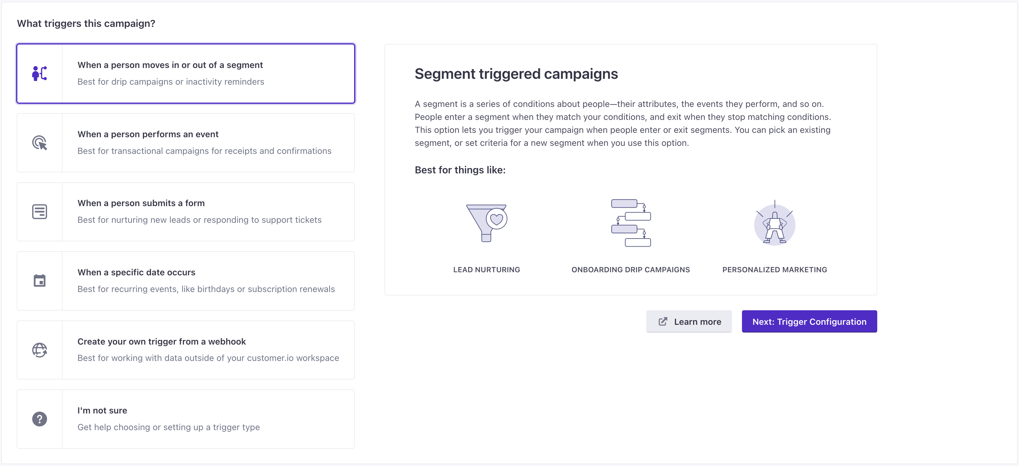 We've updated our automation trigger page