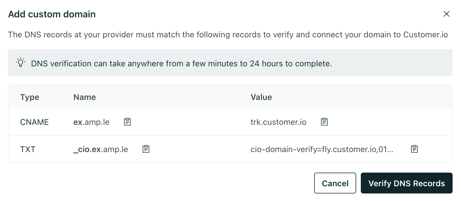 Custom domains for shortened links
